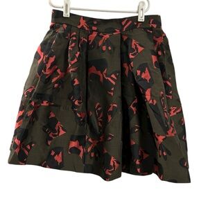 Banana Republic A-Line Skirt in Camouflage pattern with black and pink size 2